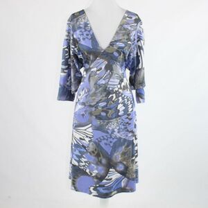 Blue CLIPS TRICOT A-line dress IT46 1